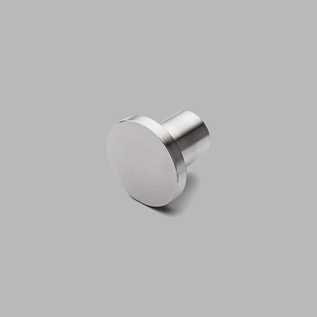Modern Stainless Steel Coat Hook or Cabinet Knob by d line