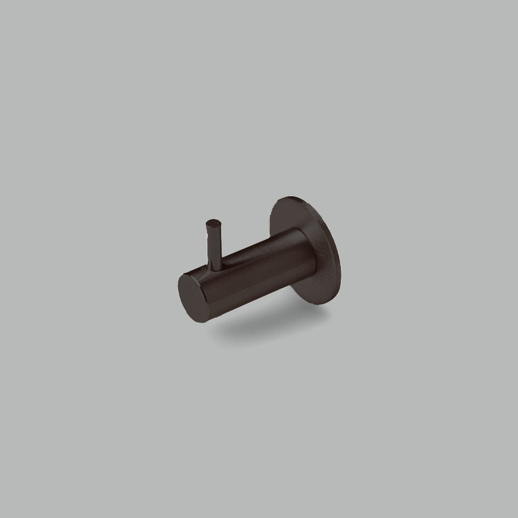 A dline knud coat hook with pin in charcoal