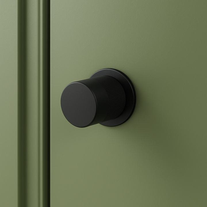 Knud Cylindrical Glass Door Knob