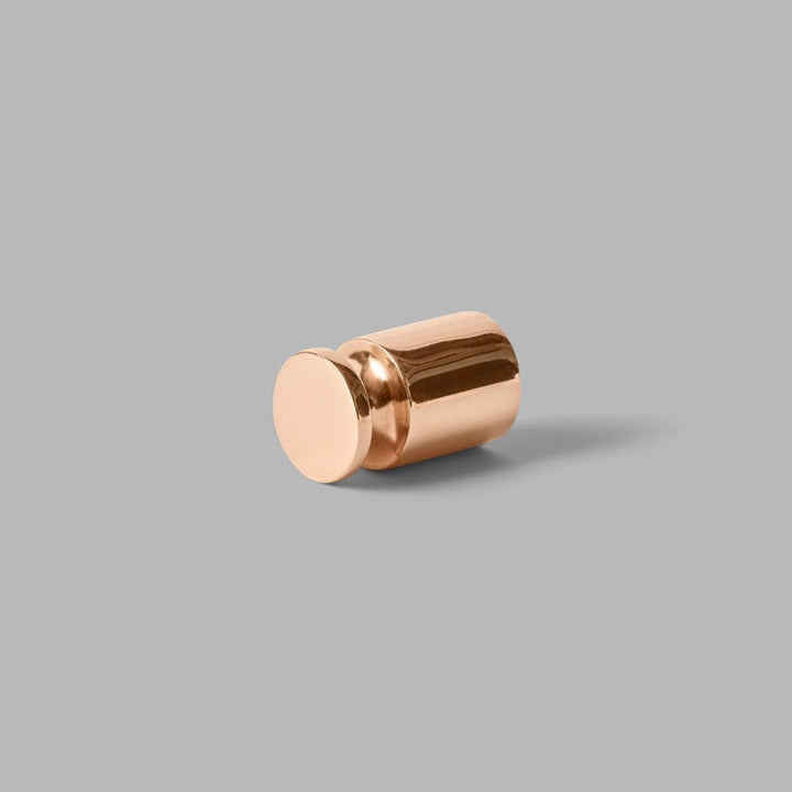 Knud Coat Hook in PVD Copper on grey background