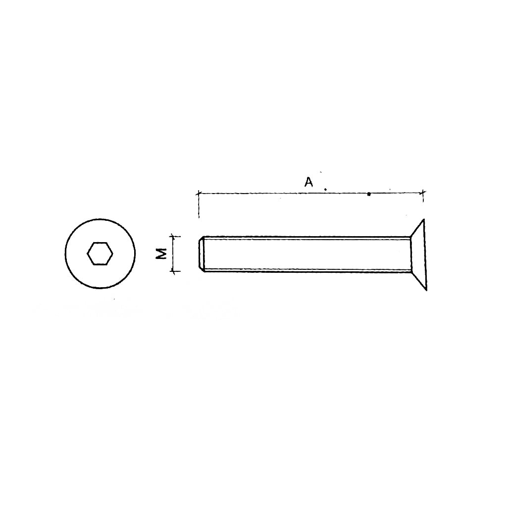 Knud Pull Handle Component: Allen Key Bolt