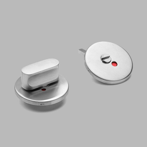 Knud Thumb Turn with Indicator — Satin Stainless Steel