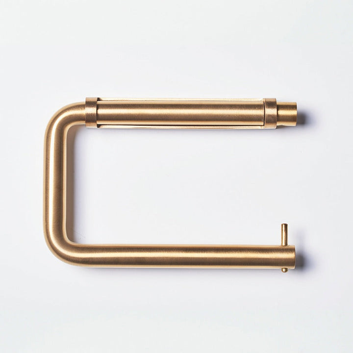 Knud Toilet Roll Holder in PVD Satin Brass