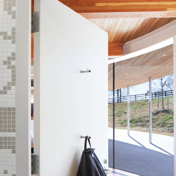 Knud Wall Door Stop Long with Coat Pin