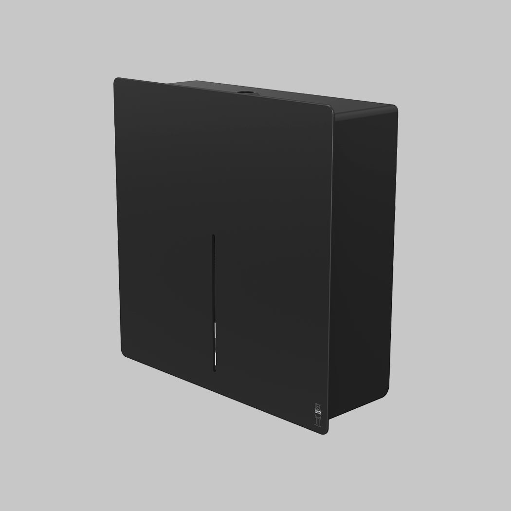 LOKI Paper Towel Dispenser Black made by Dan Dryer in Denmark.