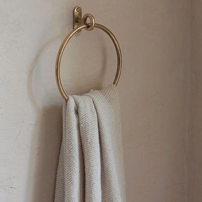Cast Brass Towel Ring