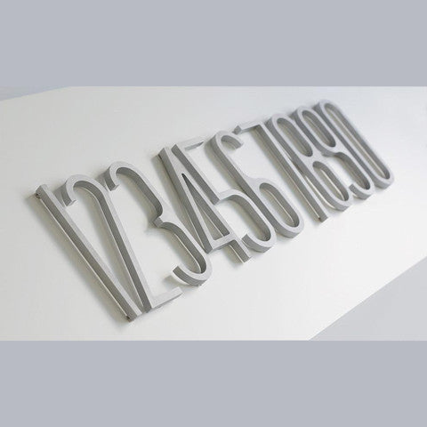 CASSON: beautifully finished aluminum house numbers. Modern, minimal, and unique. Made in Canada