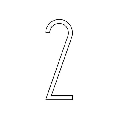 A black and white drawing of the letter z using LIXHT Steel Numbers.