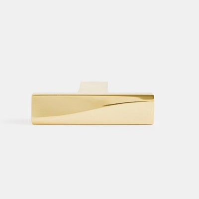 Elegant brass olivette furniture pull. Beautifully and functionally designed.