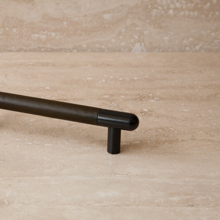 Mineral Leather Wrapped Metal Appliance Pull