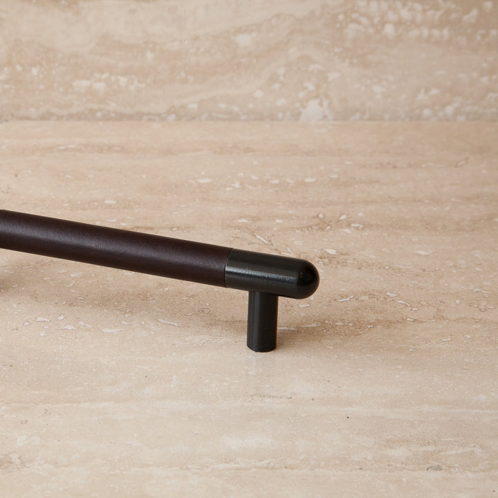 Mineral Leather Wrapped Metal Appliance Pull
