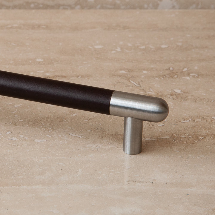Mineral Leather Wrapped Metal Appliance Pull