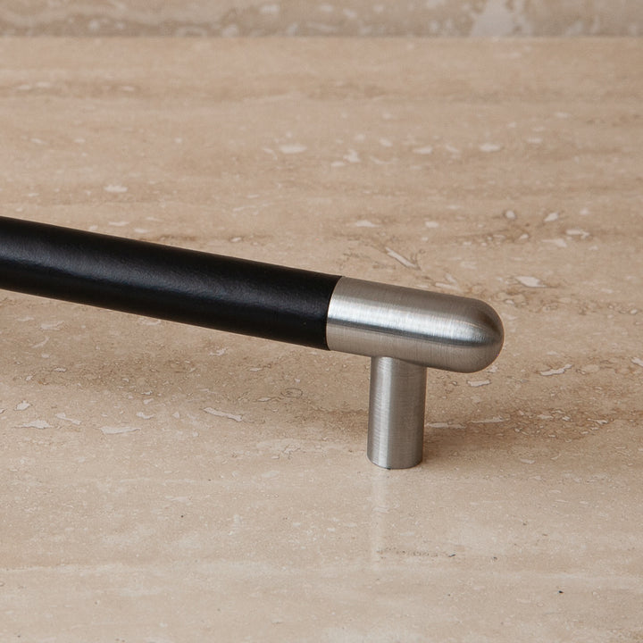Mineral Leather Wrapped Metal Appliance Pull