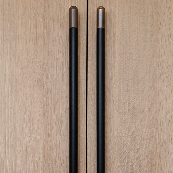 Mineral Leather Wrapped Metal Bar Pull