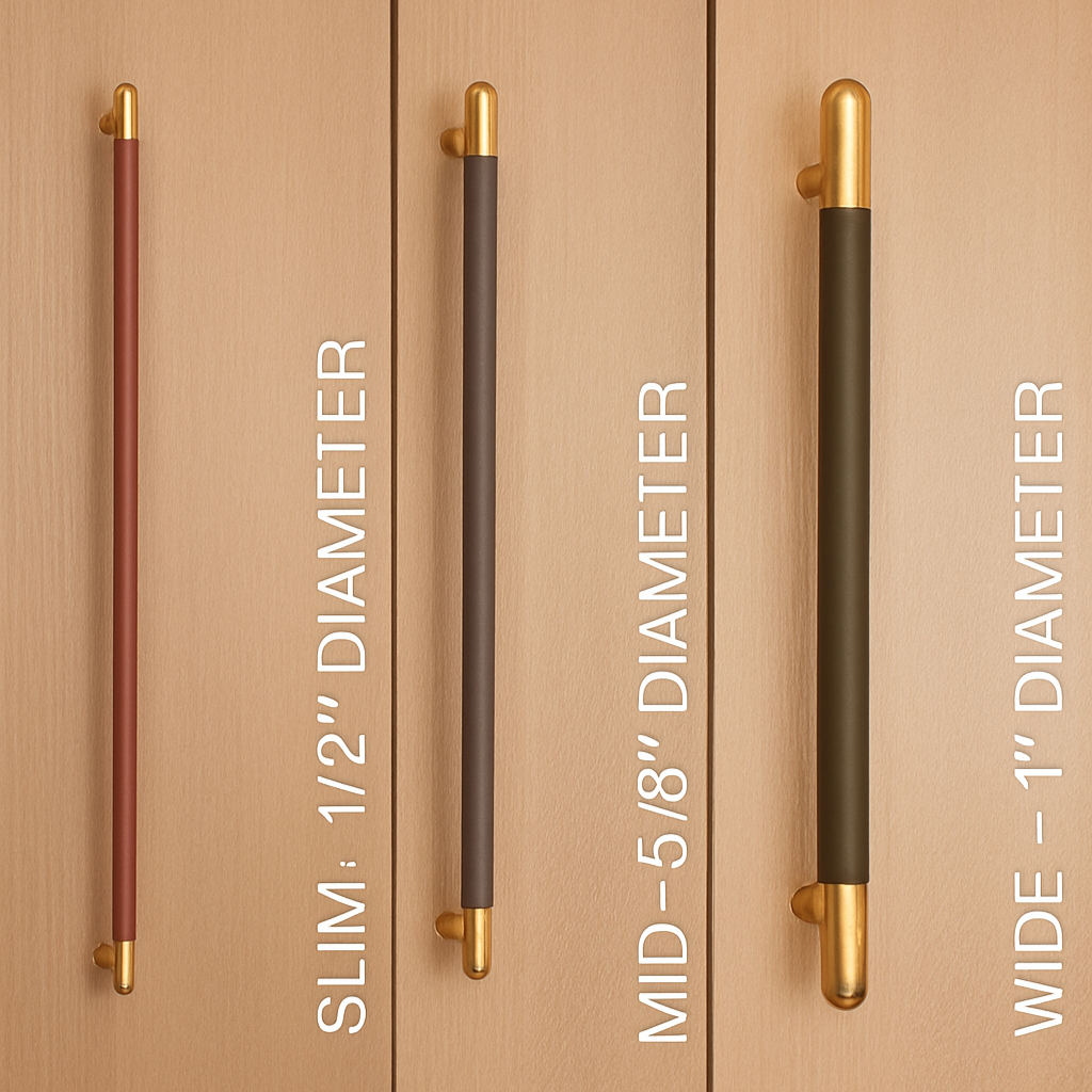 Mineral Metal Appliance Pull — 2 Posts