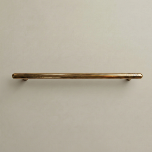 Mineral Metal Bar Pull — Unlacquered Raw Brass / 5" / 2 Standoffs