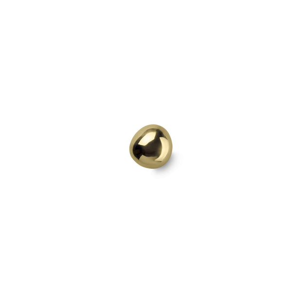 Mushroom Hook / Knob — Polished Brass