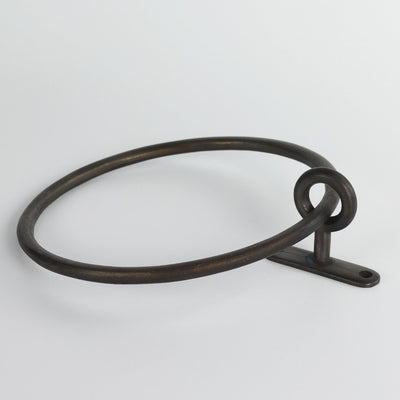 Circular towel ring in carbon black