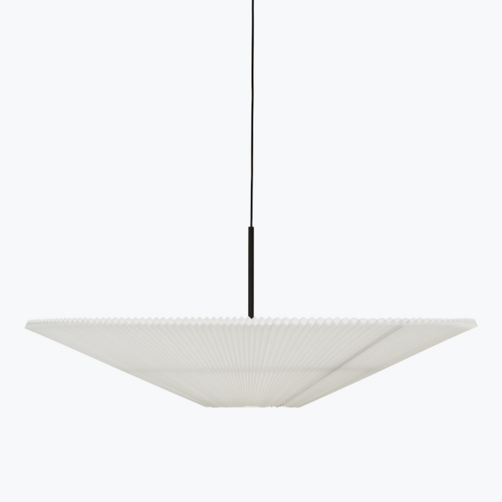 Large pendant lamp hung from ceiling