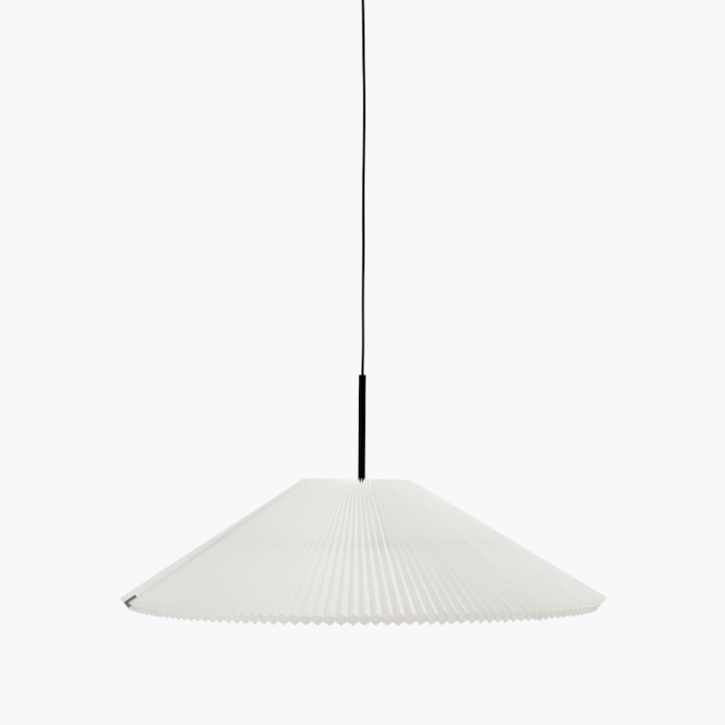 Small pendant lamp hung from ceiling