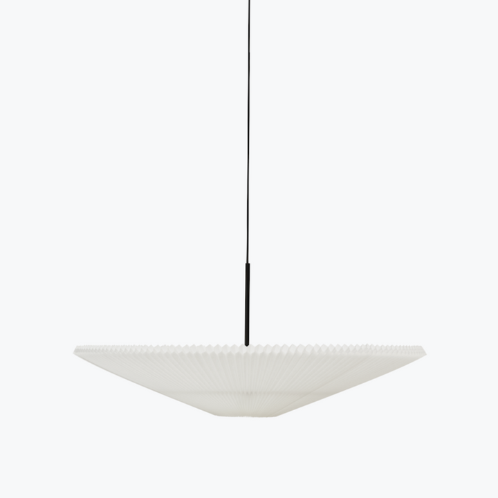 Small pendant lamp hung from ceiling