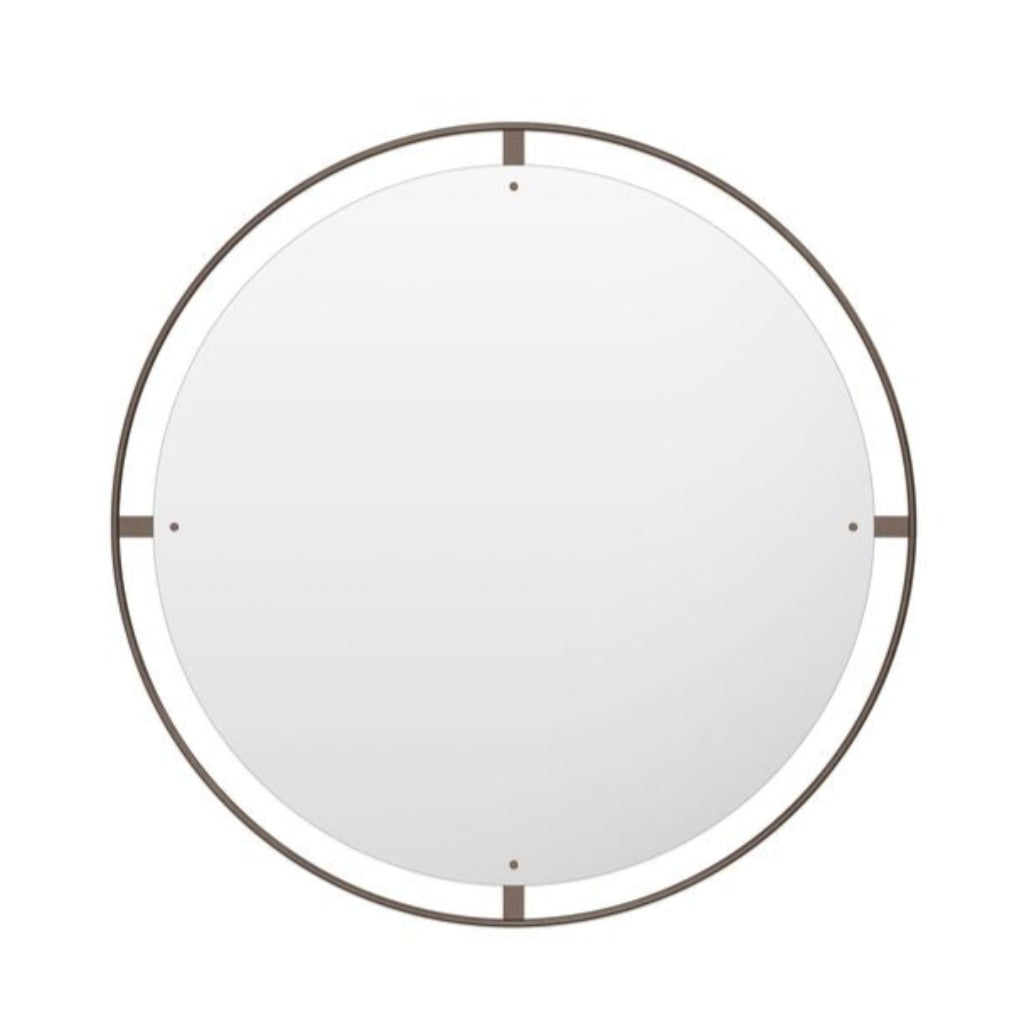 Nimbus Mirror Ø110 Bronzed Brass by Krøyer-Sætter-Lassen