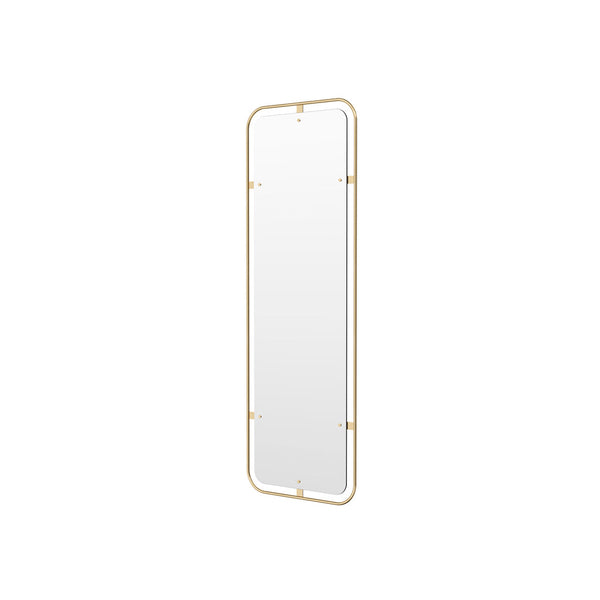 Nimbus Rectangular Mirror — Polished Brass