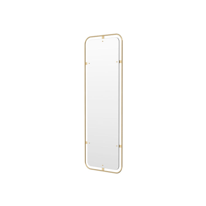 Nimbus Rectangular Mirror, Polished Brass by Krøyer-Sætter-Lassen