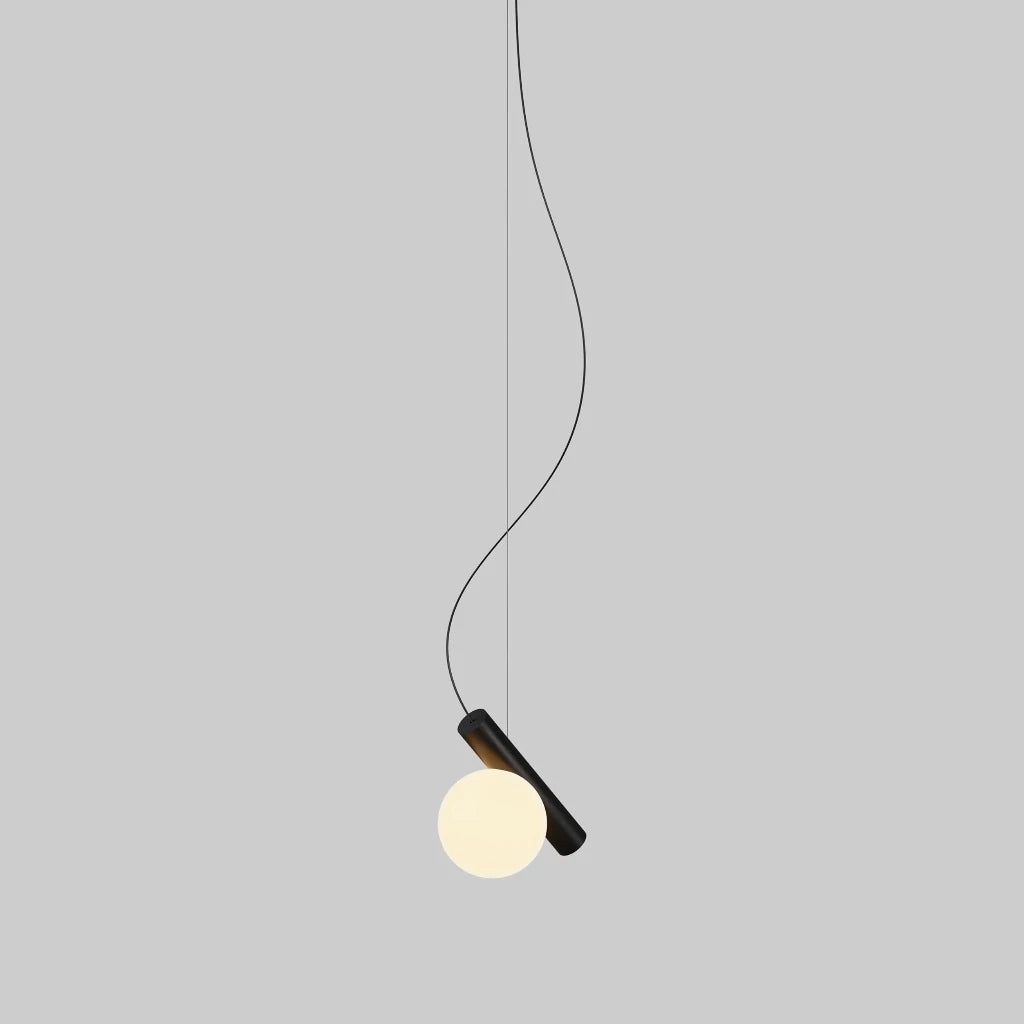 An Anony Node Pendant hanging from a ceiling.