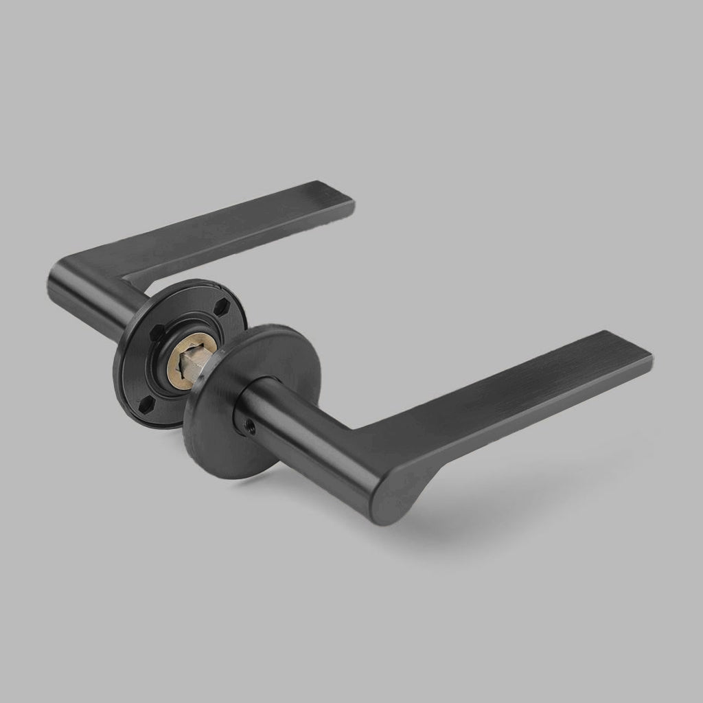 A d line ONEN Lever door handle on a gray background.