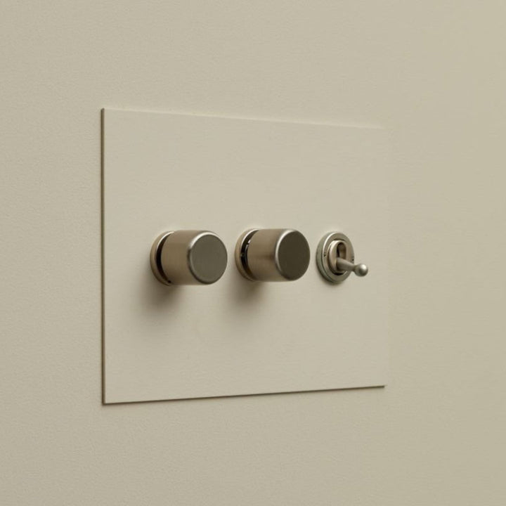 Painted Range Combination Rotary Dimmers and Toggle Switches by Forbes & Lomax