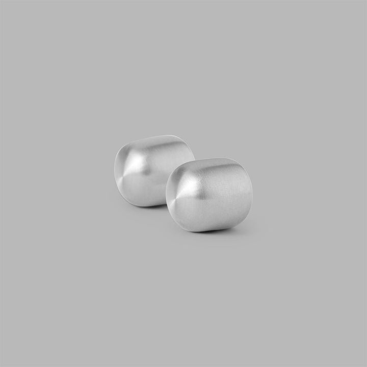Minimal Pebble Collection Coat Hooks in Satin Stainless Steel