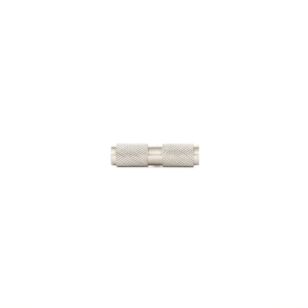 Phatom Knurled T-Bar Pull made from solid brass in satin silver, matte black and satin brass finishes.