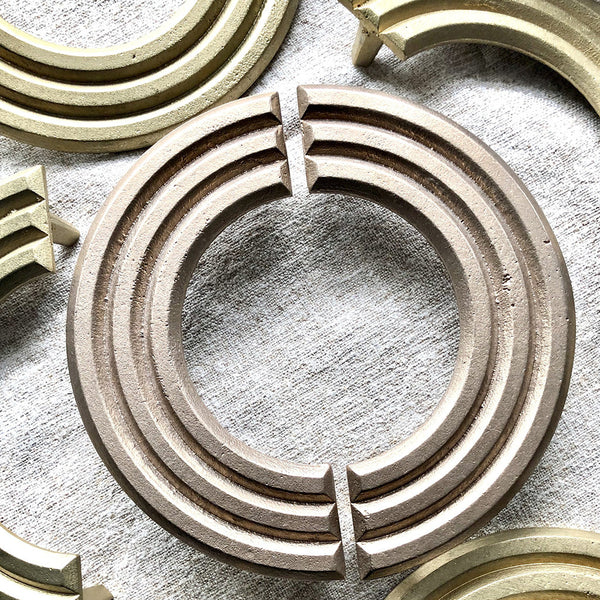 Pyra Half Moon Handle — Blackened Bronze