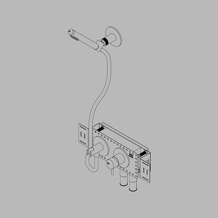 Qtoo Component: QS5590 Wall Outlet for Hand Shower