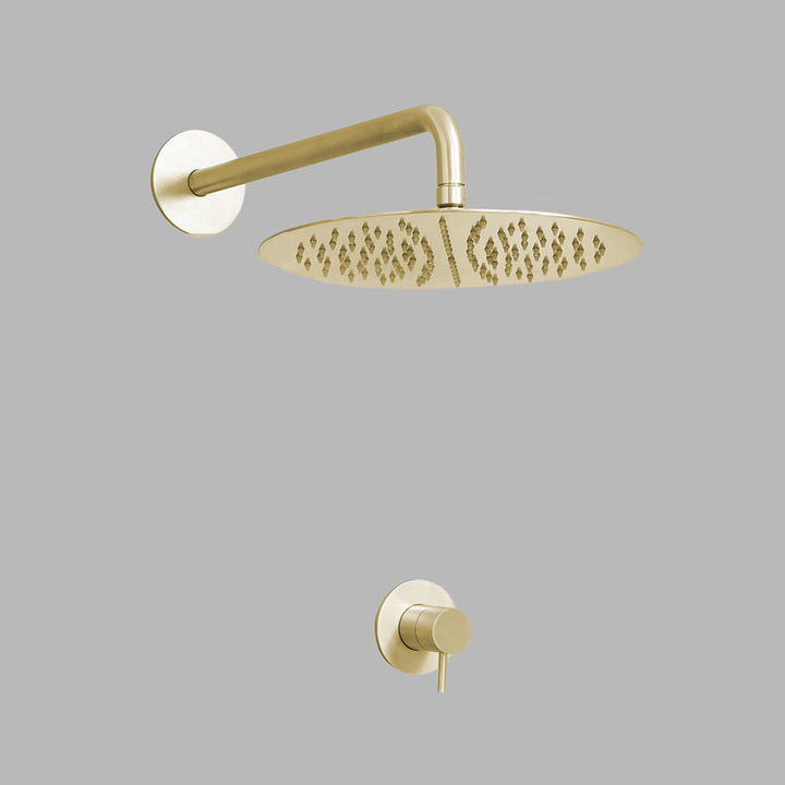 Qtoo shower set made from 316 marine grade stainless steel in PVD Brass