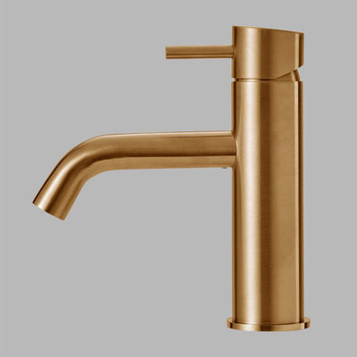 qtoo faucet by dlineqtoo faucet by d line crafted from AISI 316 marine grade stainless steel shown here in satin copper finish