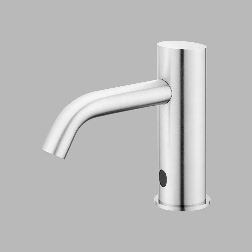 Qtoo Single Hole Sensor Tap in Satin Stainless Steel