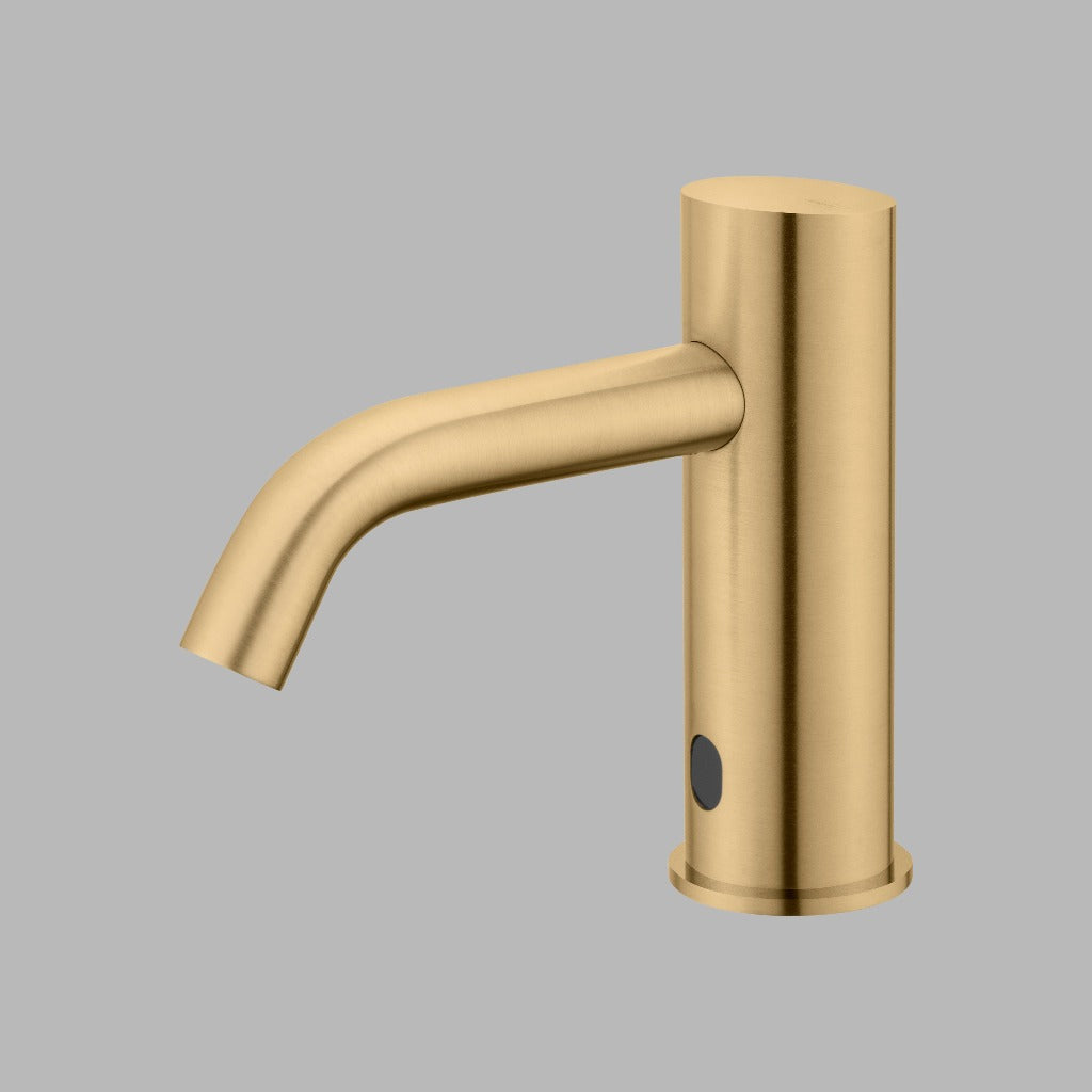 Qtoo Single Hole Sensor Tap in Satin Brass