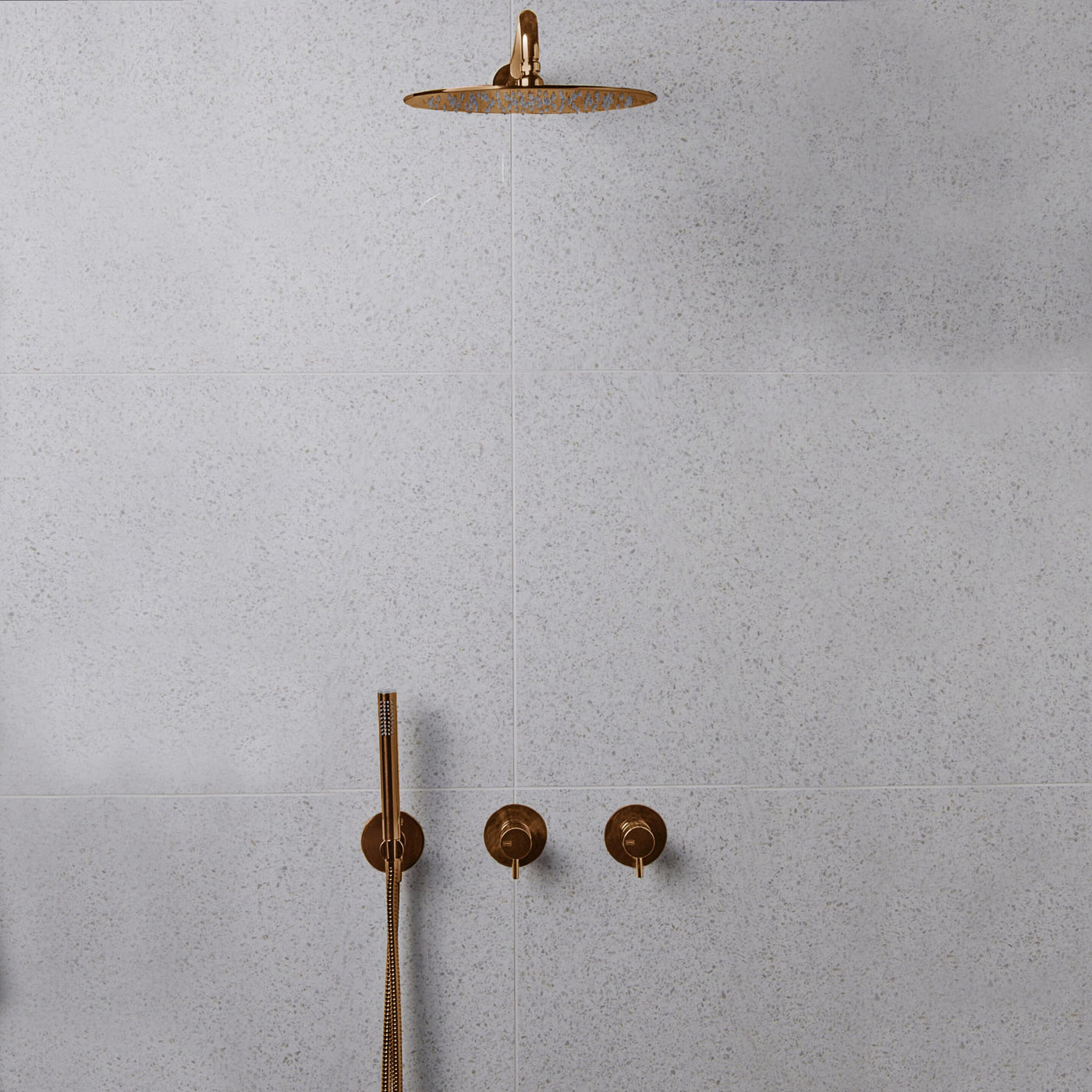 QTOO Two-Way Thermostat Shower in Polished Copper