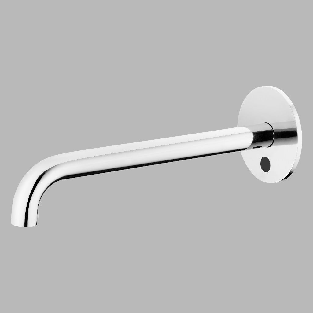 Qtoo Wall Mounted Sensor Tap 250mm Polished Stainless Steel