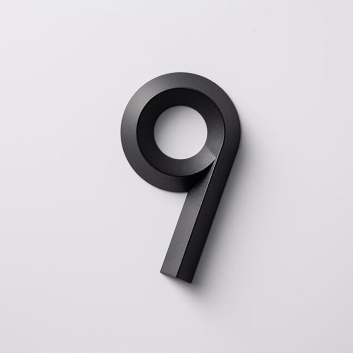 matte black indoor and outdoor numbers