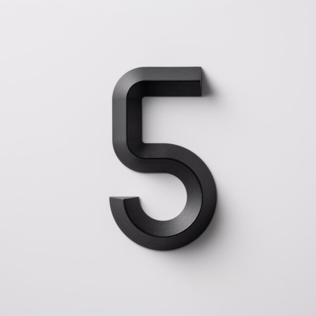 matte black indoor and outdoor numbers