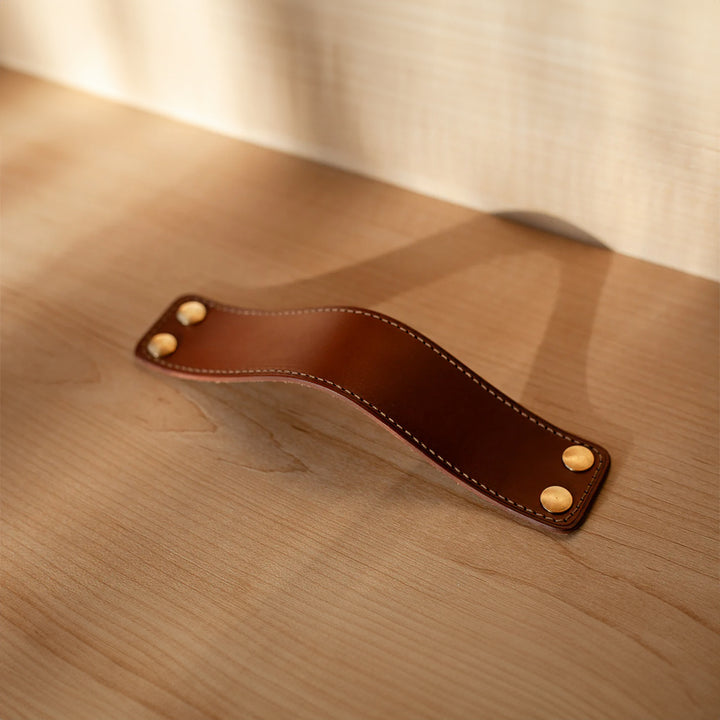 ST-SP01 Stitched Leather Strap Pull