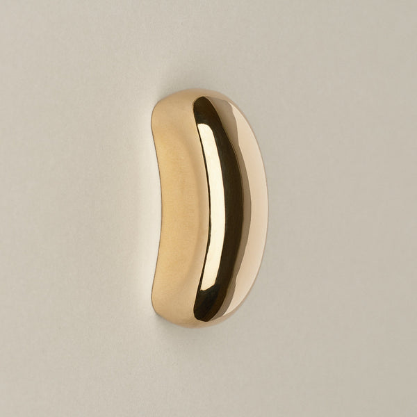 Sage Knob — Polished Brass