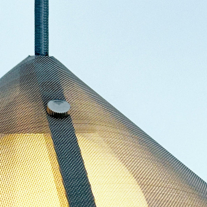 Close-up of Screen Light from Object Interface in Stainless Steel