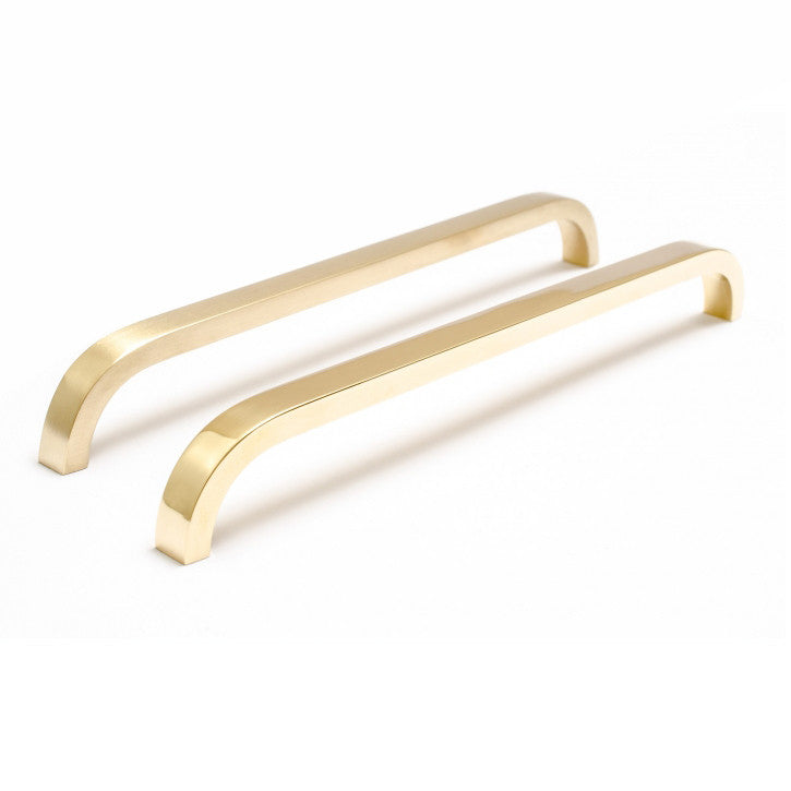 Brass cabinet hardware. Slim and elegant handles. Made in Sweden
