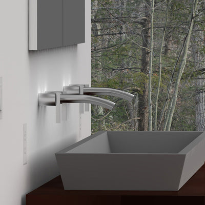 Minimal modern aesthetic flush wall outlet