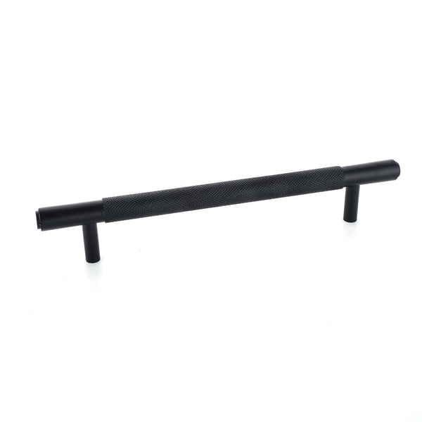 Specter Knurled Cabinet Pull — Matte Black