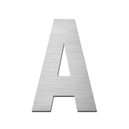A Serafini Stainless Steel Capital Letter on a white background.